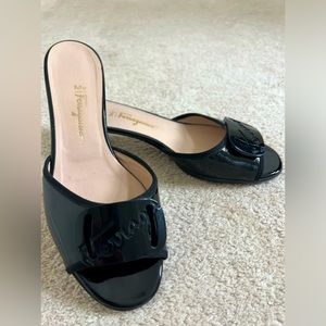 Salvatore Ferragamo Black Sandal